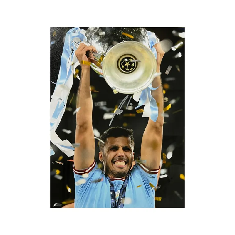 EM Rodney Includes Certification Certificate Outer Frame Size: 38.6x48.6cm Premier League Manchester City-2