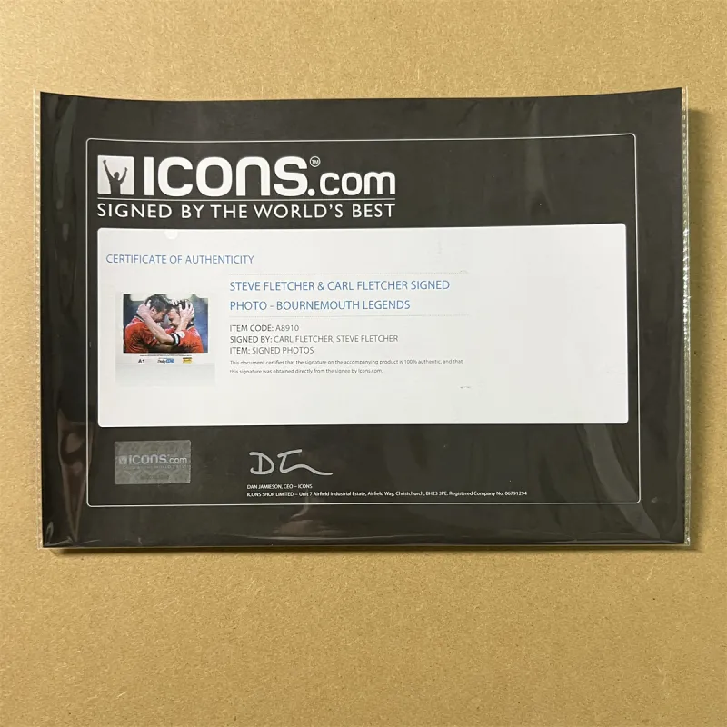 ICONS.com Double Signed Poster 53.8x64cm Men's-4