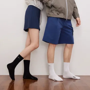 YOUKESHU Mid Calf Socks Unisex Shopping Bag Combo Set