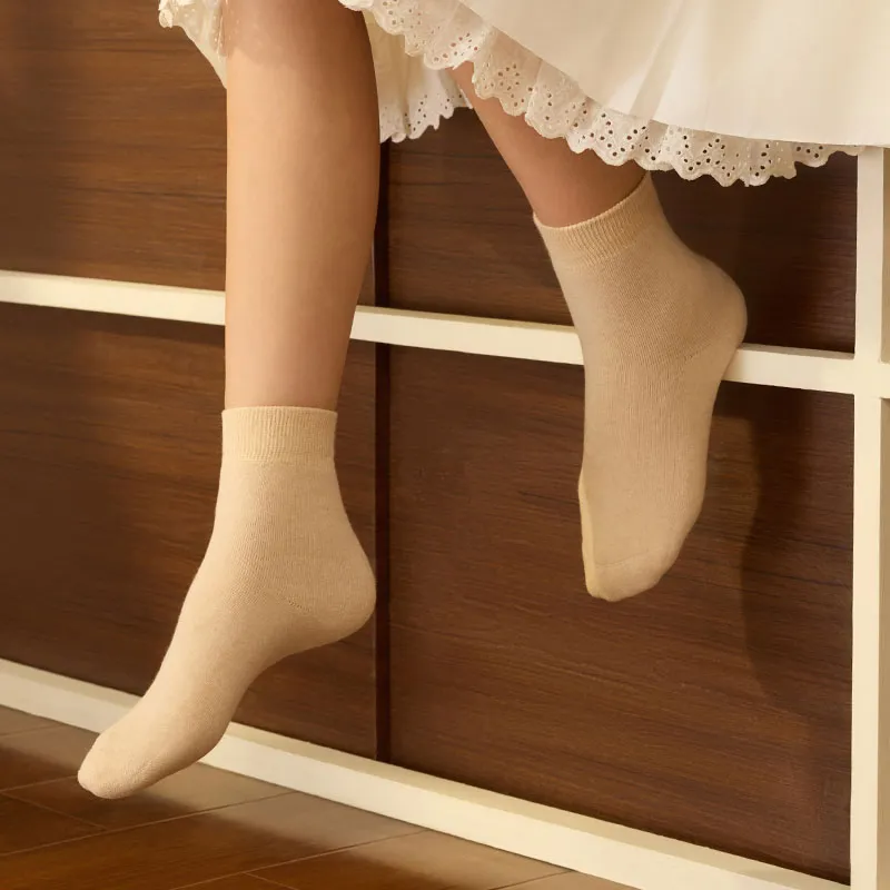 YOUKESHU Mid Calf Socks Women's 3 Pack-5