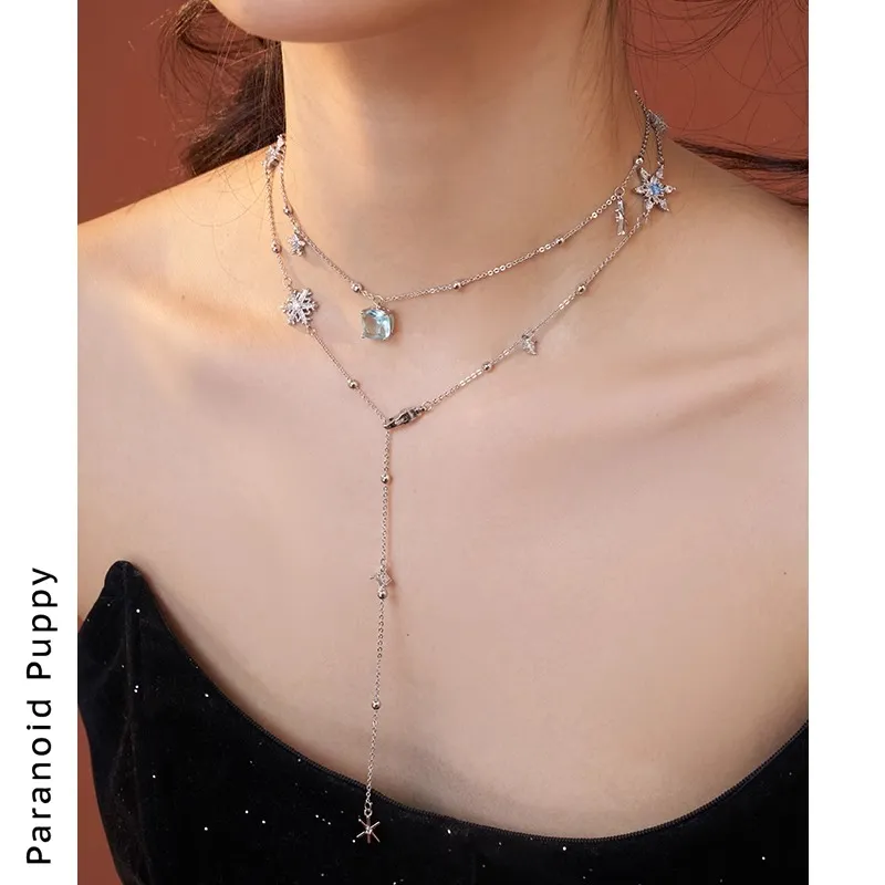 PARANOID PUPPY Zircon Necklaces Women's-1