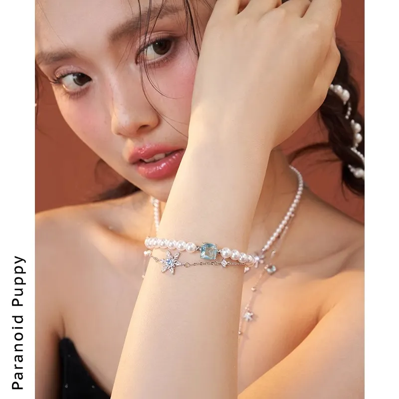 PARANOID PUPPY Pearl Bestie New Year's Hand Accessory Confession Anniversary Bracelet Recommendation Women's-2