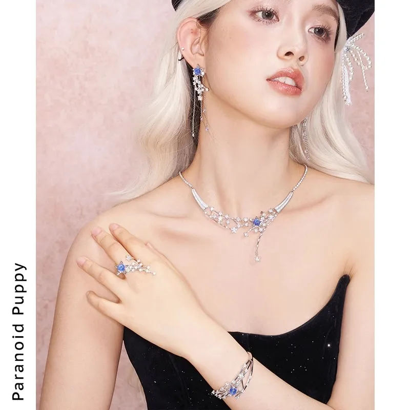 PARANOID PUPPY Zircon Anniversary Confession Necklace Girl Birthday Party Recommendation Women's-2