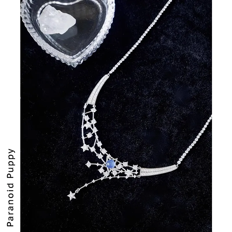 PARANOID PUPPY Zircon Anniversary Confession Necklace Girl Birthday Party Recommendation Women's-4