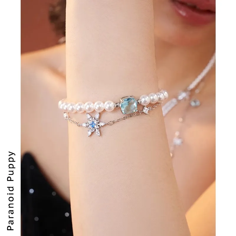 PARANOID PUPPY Pearl Bestie New Year's Hand Accessory Confession Anniversary Bracelet Recommendation Women's-1