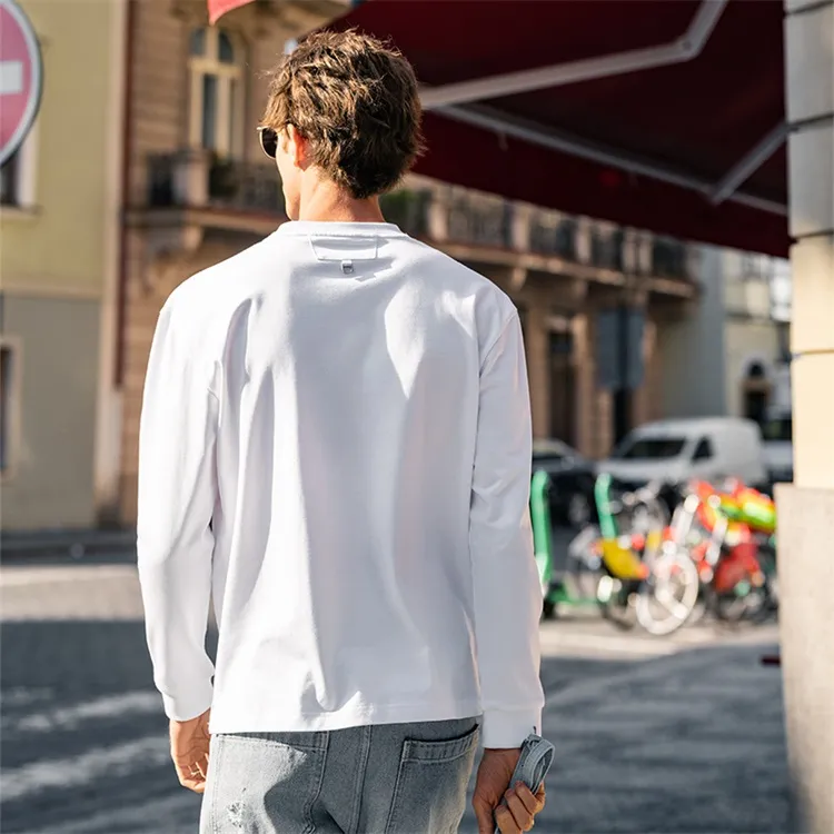 Mr.Bu T Shirts Men Moon White-2