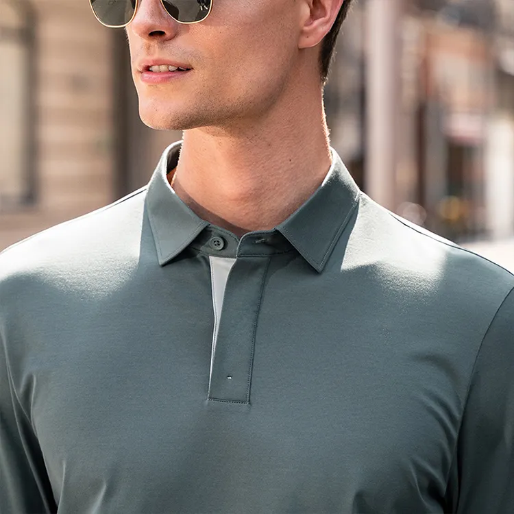 Mr.Bu Polo Shirts Men Moonlight Blue-2
