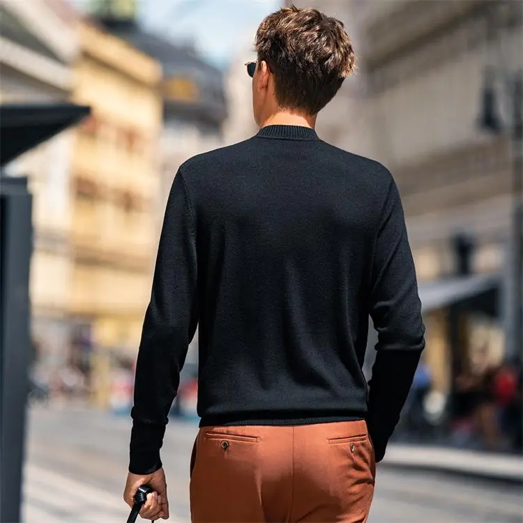 Mr.Bu Sweater Men's Piano Black-2