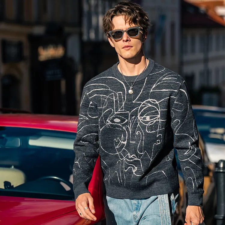 Mr.Bu Sweater Men's Galaxy Gray-2