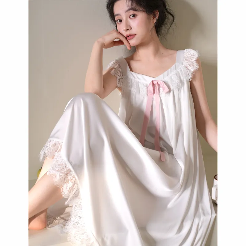 MIOJUER Nightgown Women's Gift Box Set Ivory-2