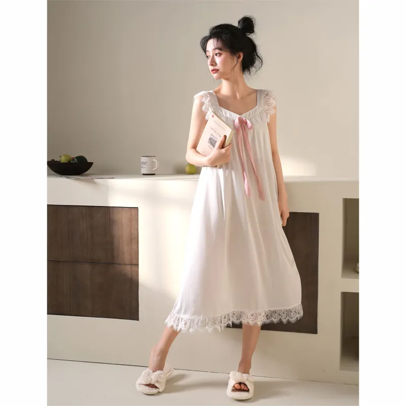 MIOJUER Nightgown Women's Gift Box Set Ivory-1