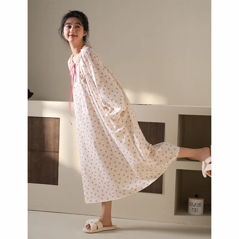 MIOJUER Nightgown Women's Gift Box Set Pink-1