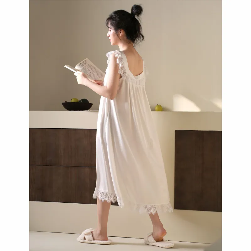 MIOJUER Nightgown Women's Gift Box Set Ivory-5