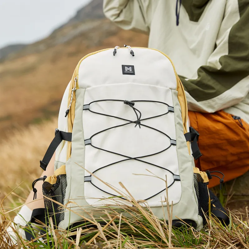 MYD Polyester With Nylon Laptop Bag, Mountaineering Bag, Backpack Regular Unisex White-3