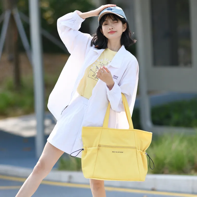 MYD Polyamide With Polyester Tote Bag, Shoulder Bag Women's Cheese-4