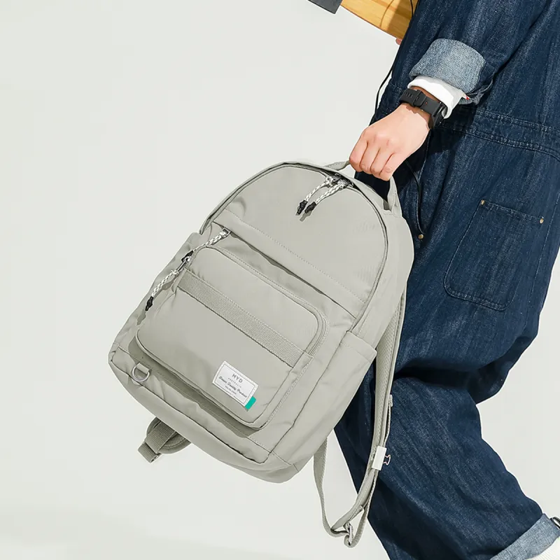MYD Canvas Backpack Regular Unisex Kiwi/Sunflower Seed-1
