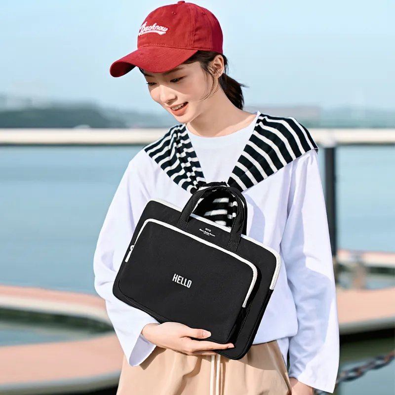MYD Polyamide Laptop Bag Unisex Black-6
