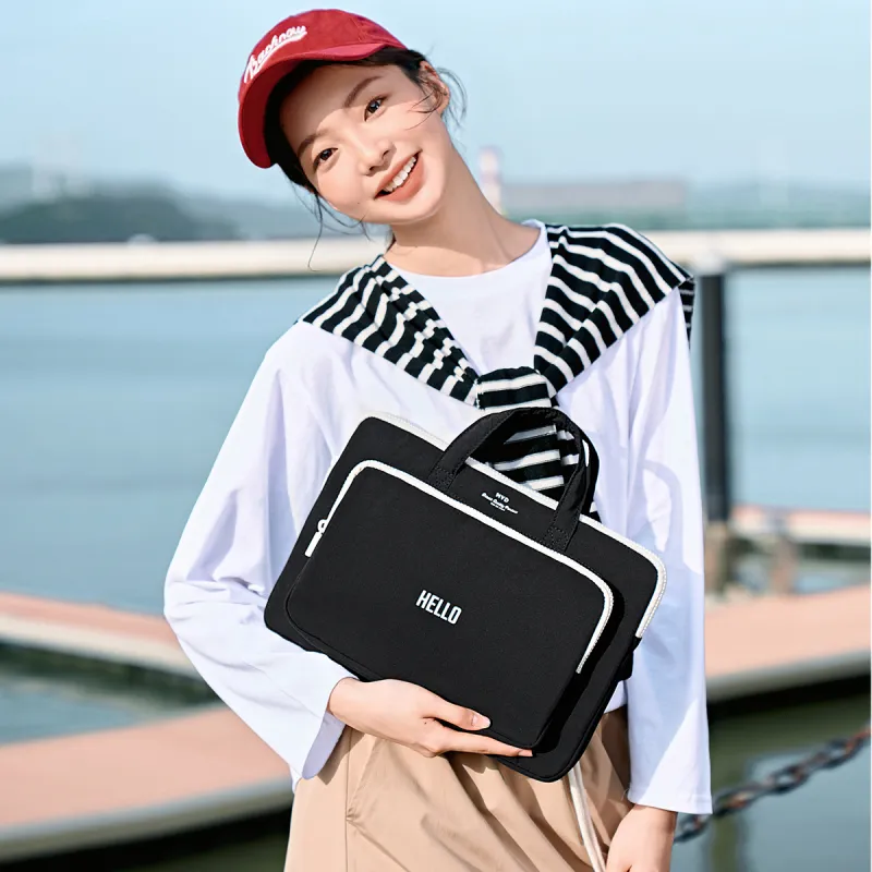 MYD Polyamide Laptop Bag Unisex Black-3