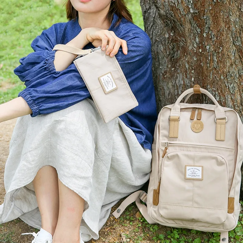 MYD Polyester Backpack Medium Size Unisex Nut-8