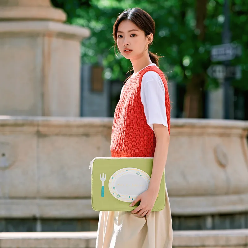 MYD Polyamide Laptop Bag Unisex Pistachio Green-4