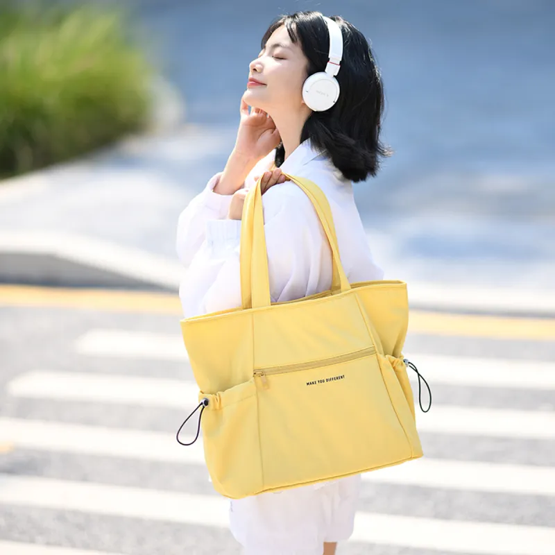 MYD Polyamide With Polyester Tote Bag, Shoulder Bag Women's Cheese-3