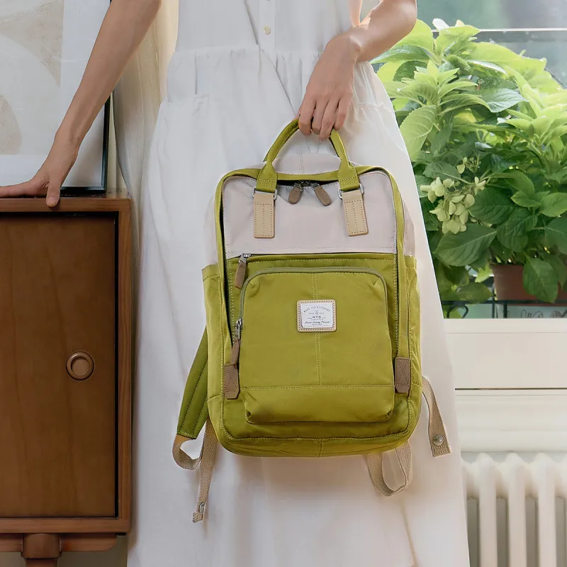 MYD Polyamide Backpack Medium Size Unisex Avocado Kernel-2