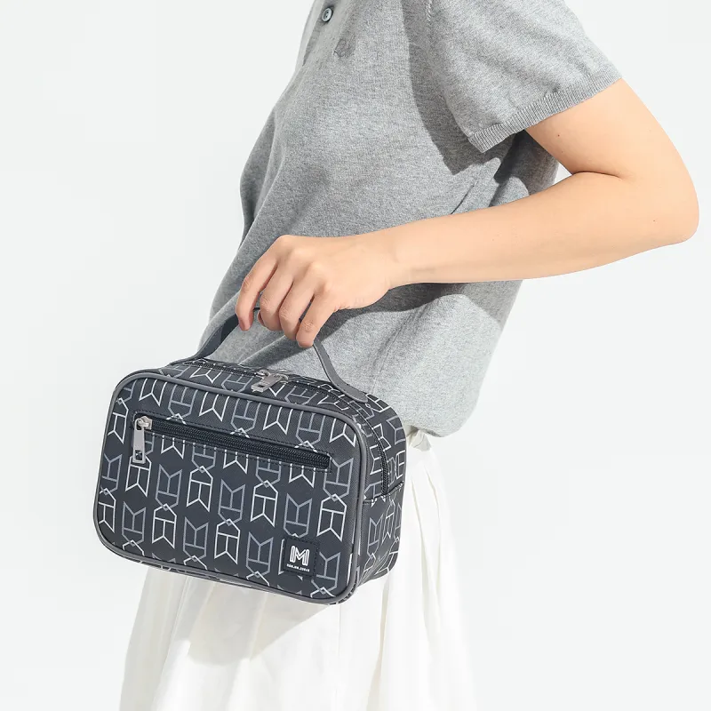 MYD PVC Storage Bags Toiletry Bags Makeup Bags Trumpets Women's Sunflower Seed/Ultimate Gray-5