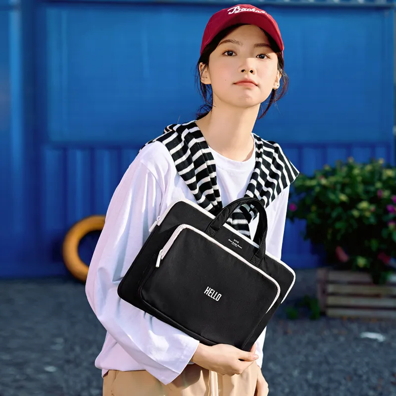MYD Polyamide Laptop Bag Unisex Black-5