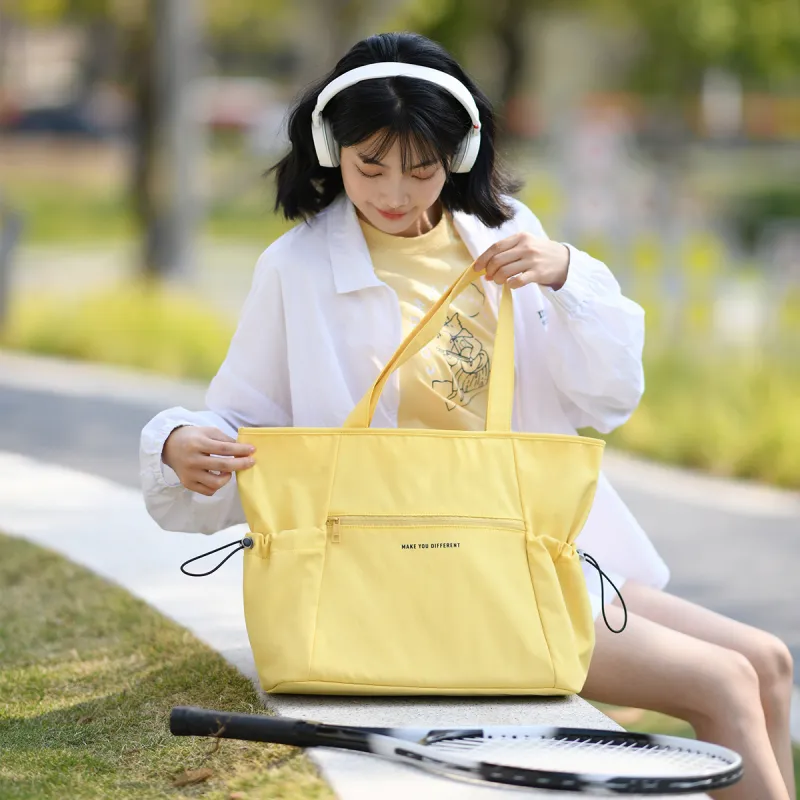 MYD Polyamide With Polyester Tote Bag, Shoulder Bag Women's Cheese-6