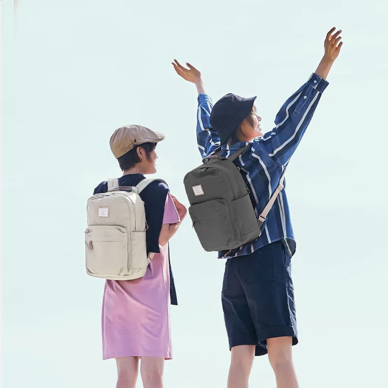 MYD Polyamide Backpack, Backpack, Backpack, Handbag Medium Size Unisex Kiwi/Nut-10