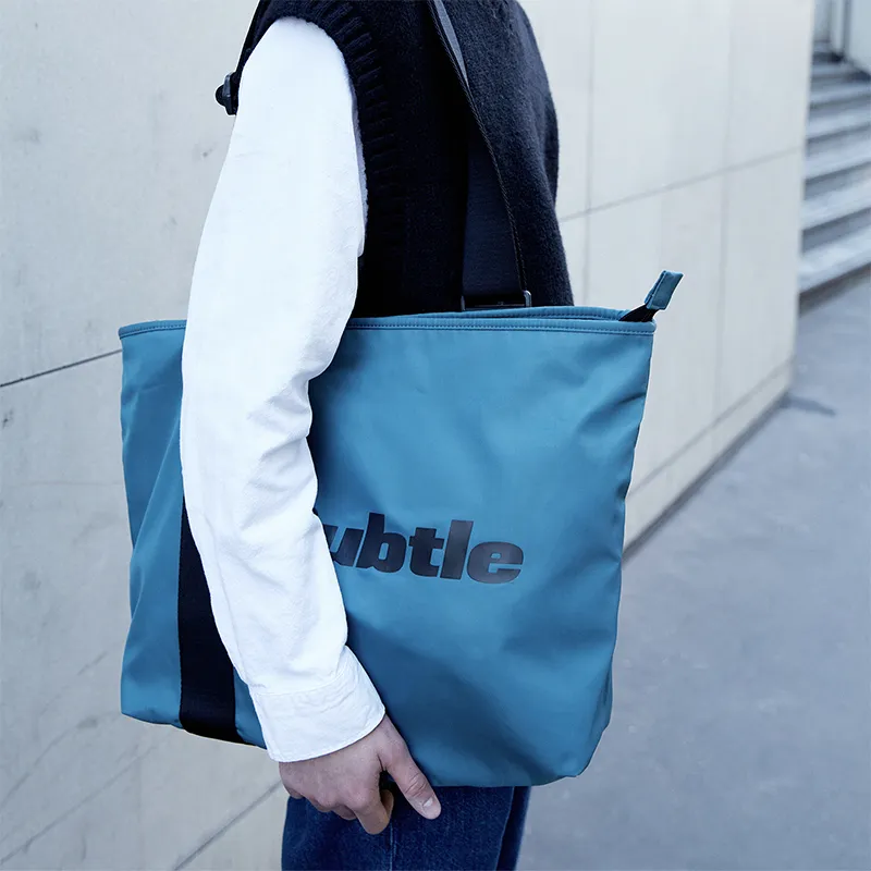 Subtle Nylon Shoulder Bag Tubas Unisex Multicolor-2