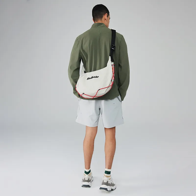 Subtle Nylon Crossbody Bag Medium Size Unisex Multicolor-8