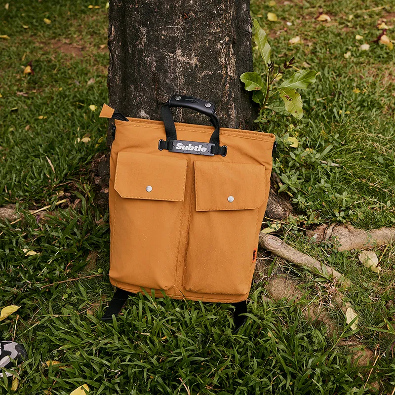Subtle Nylon Backpack Tubas Unisex Woody Brown/Black/Jasper-3