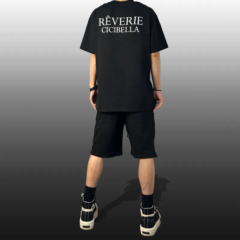 Cicibella Casual Shorts Unisex Black-4