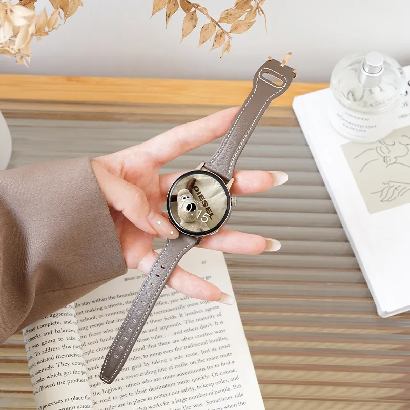 Biaodaige Watch Band Huawei Compatibility Genuine Leather Material-1