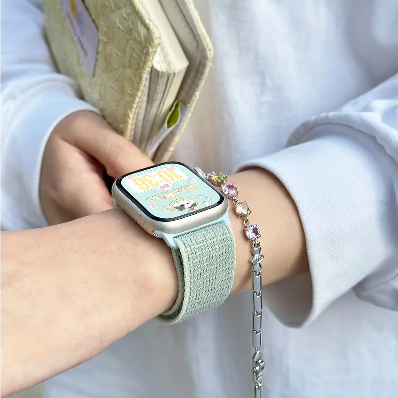 Biaodaige Watch Bands Apple Compatibility 135-175mm Fabric Material Unisex-2
