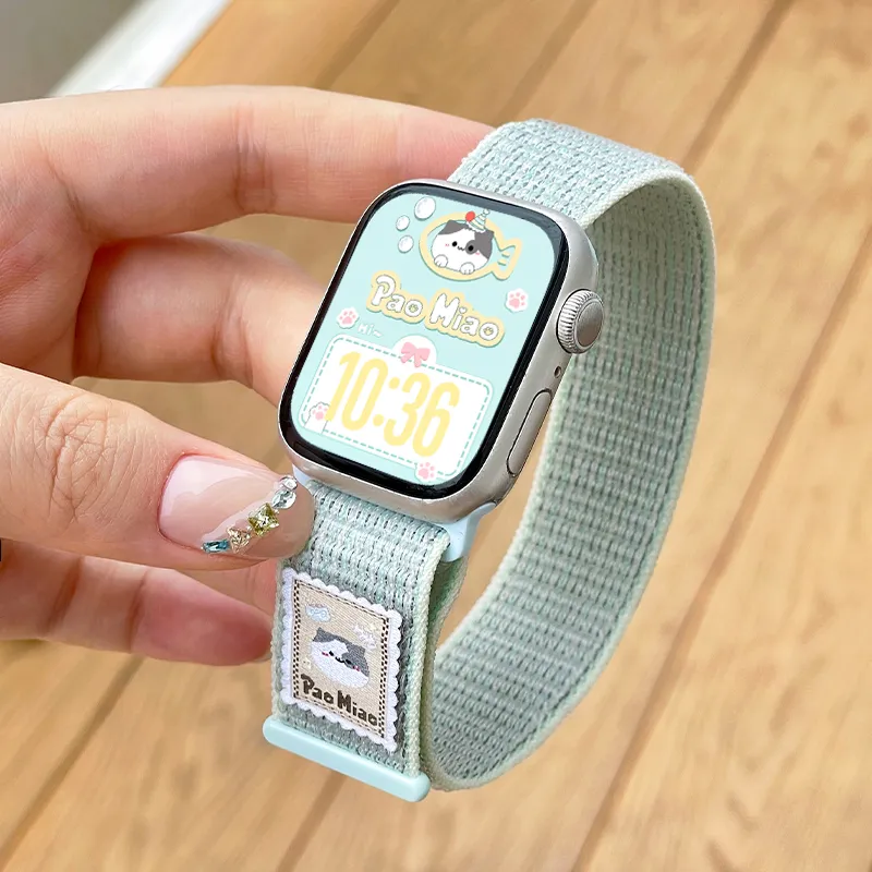Biaodaige Watch Bands Apple Compatibility 135-175mm Fabric Material Unisex-1