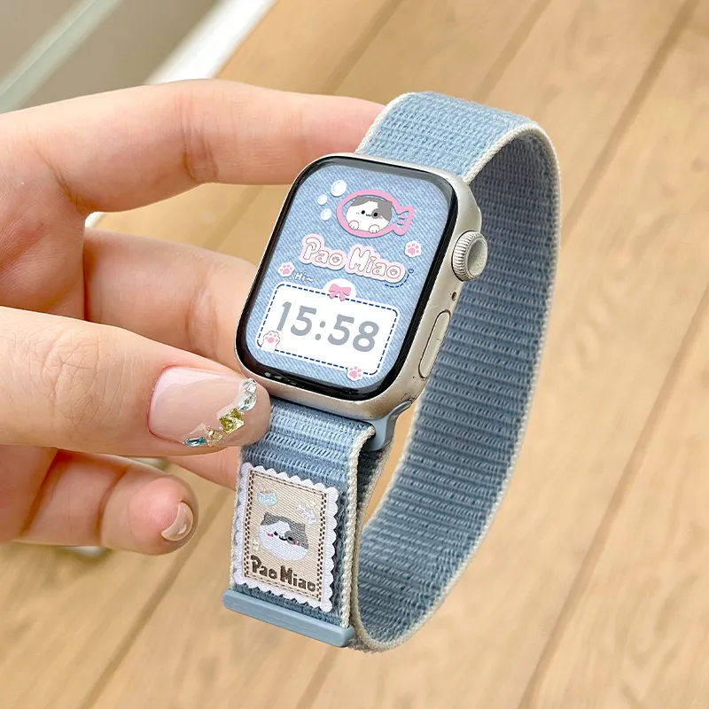 Biaodaige Watch Bands Apple Compatibility 135-175mm Fabric Material Unisex-7