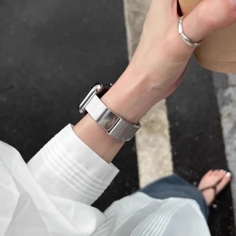 Biaodaige Watch Bands Apple Compatibility 130 185mm Stainless Steel Material-5