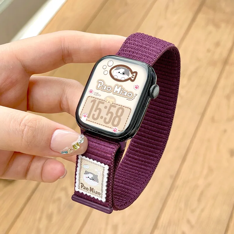 Biaodaige Watch Bands Apple Compatibility 135-175mm Fabric Material Unisex-17