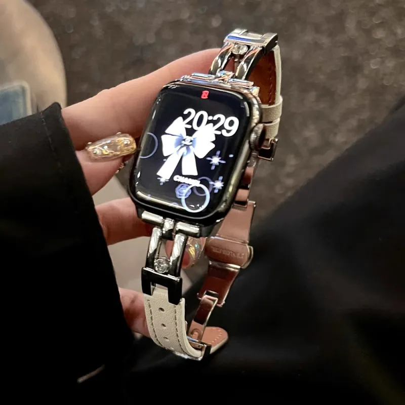 Biaodaige Apple Compatibility Watch Band Leather-1