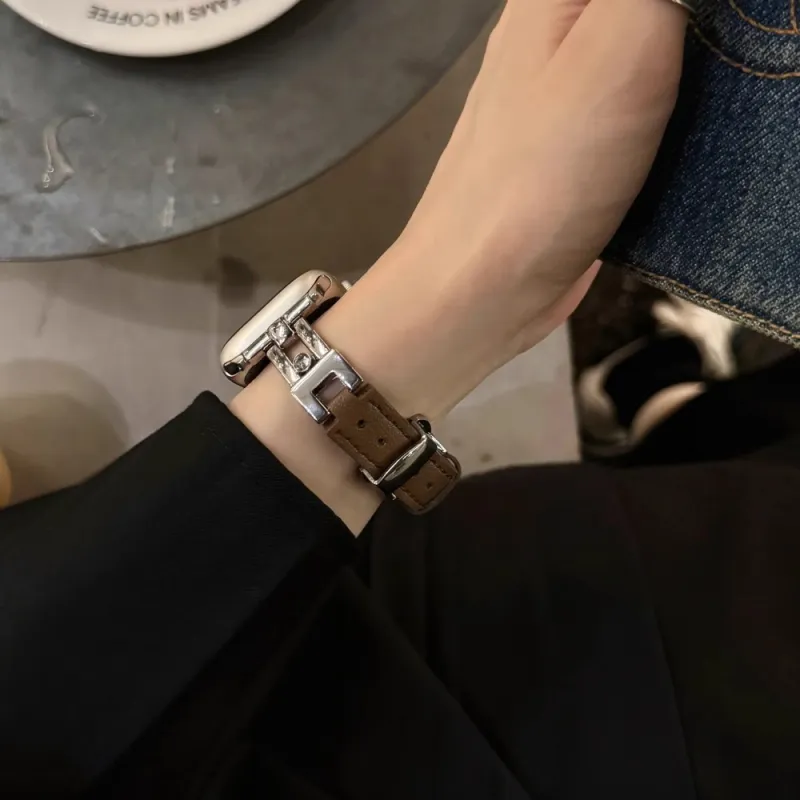 Biaodaige Apple Compatibility Watch Band Leather-7