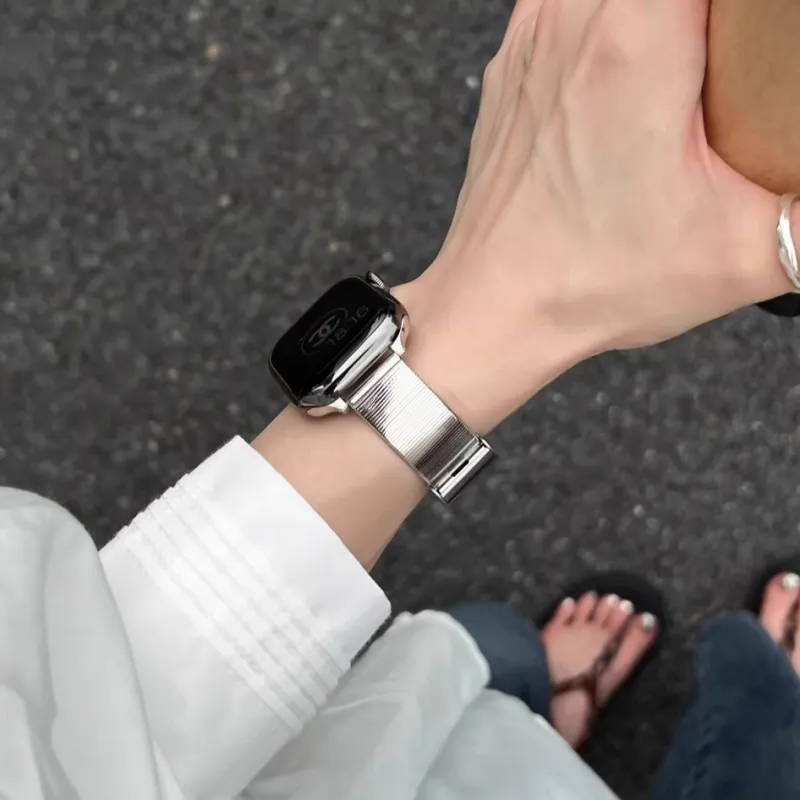 Biaodaige Watch Bands Apple Compatibility 130 185mm Stainless Steel Material-2