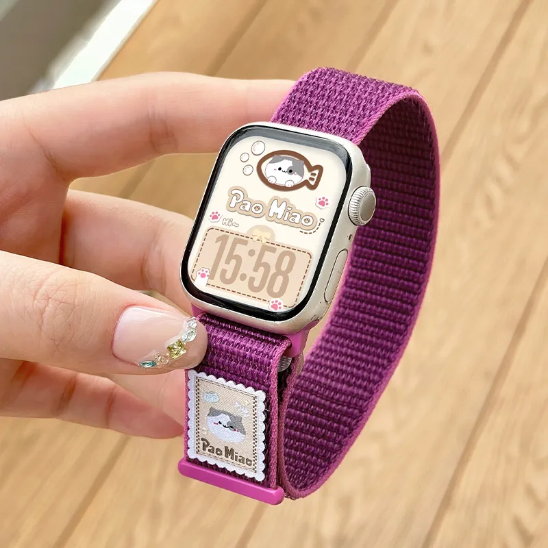 Biaodaige Watch Bands Apple Compatibility 135-175mm Fabric Material Unisex-15