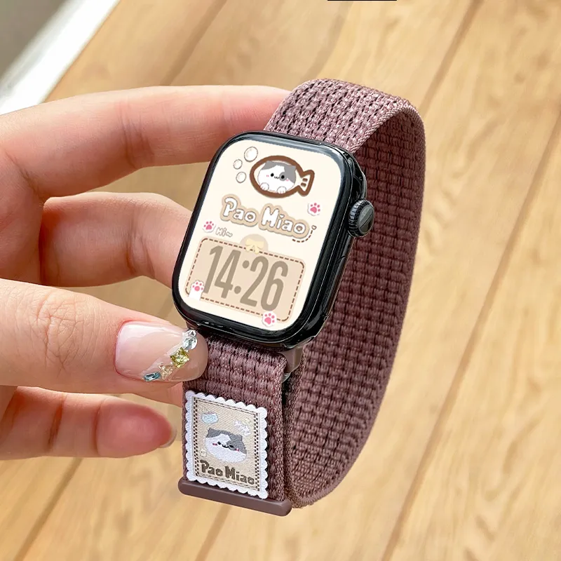 Biaodaige Watch Bands Apple Compatibility 135-175mm Fabric Material Unisex-13