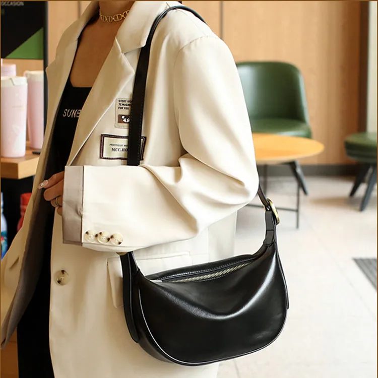 TTaG．baG Cow Leather Shoulder Bag Women's Black/Sunset Yellow/Green/White/Coffee-1