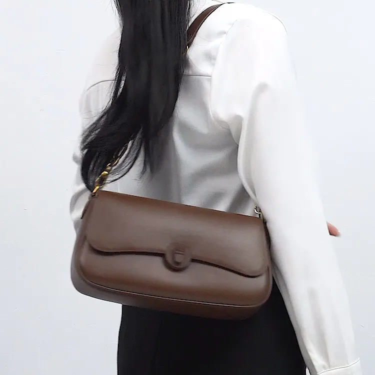 TTaG．baG Microfiber Synthetic Leather Crossbody Bag, Shoulder Bag Women's Black/Coffee/Jasper-4
