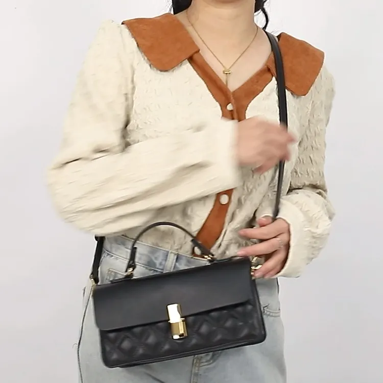 TTaG．baG Microfiber Synthetic Leather Handbag Women's-3
