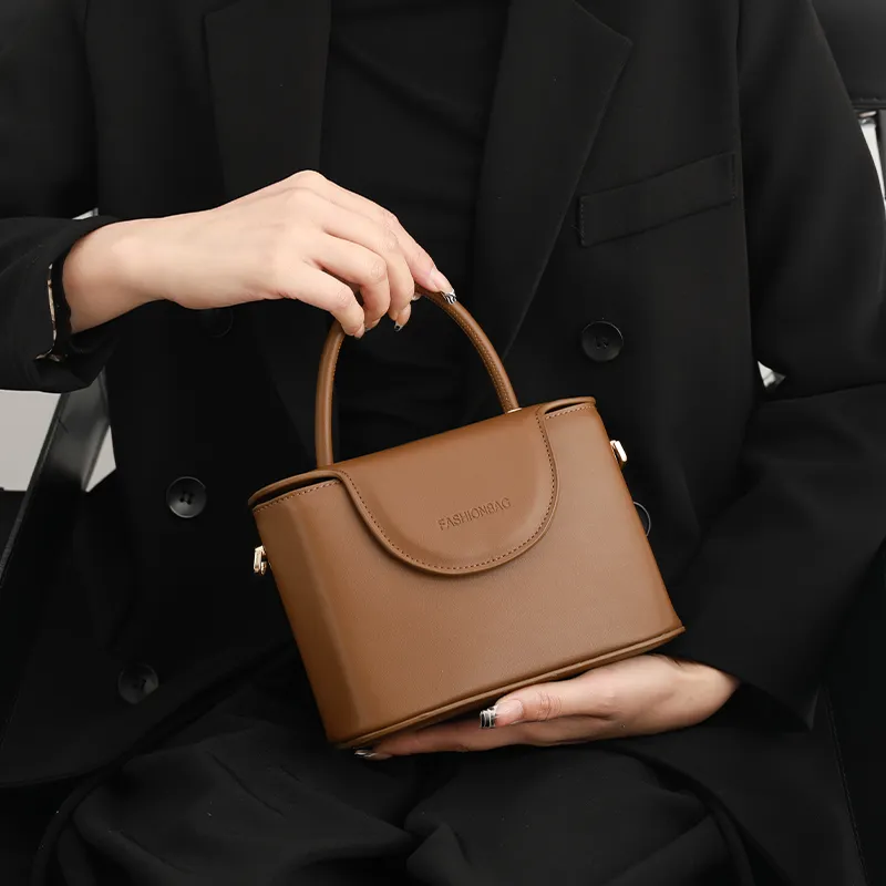 TTaG．baG Microfiber Synthetic Leather Crossbody Handbags Regular Women's Coffee-6