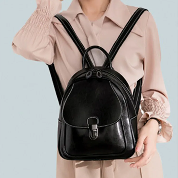 TTaG．baG Waxed Cow Leather Backpack Women's-1